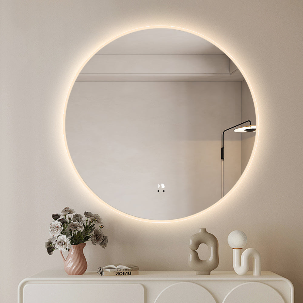 Espejo Circular con borde de Acrílico Retroiluminado Skogar