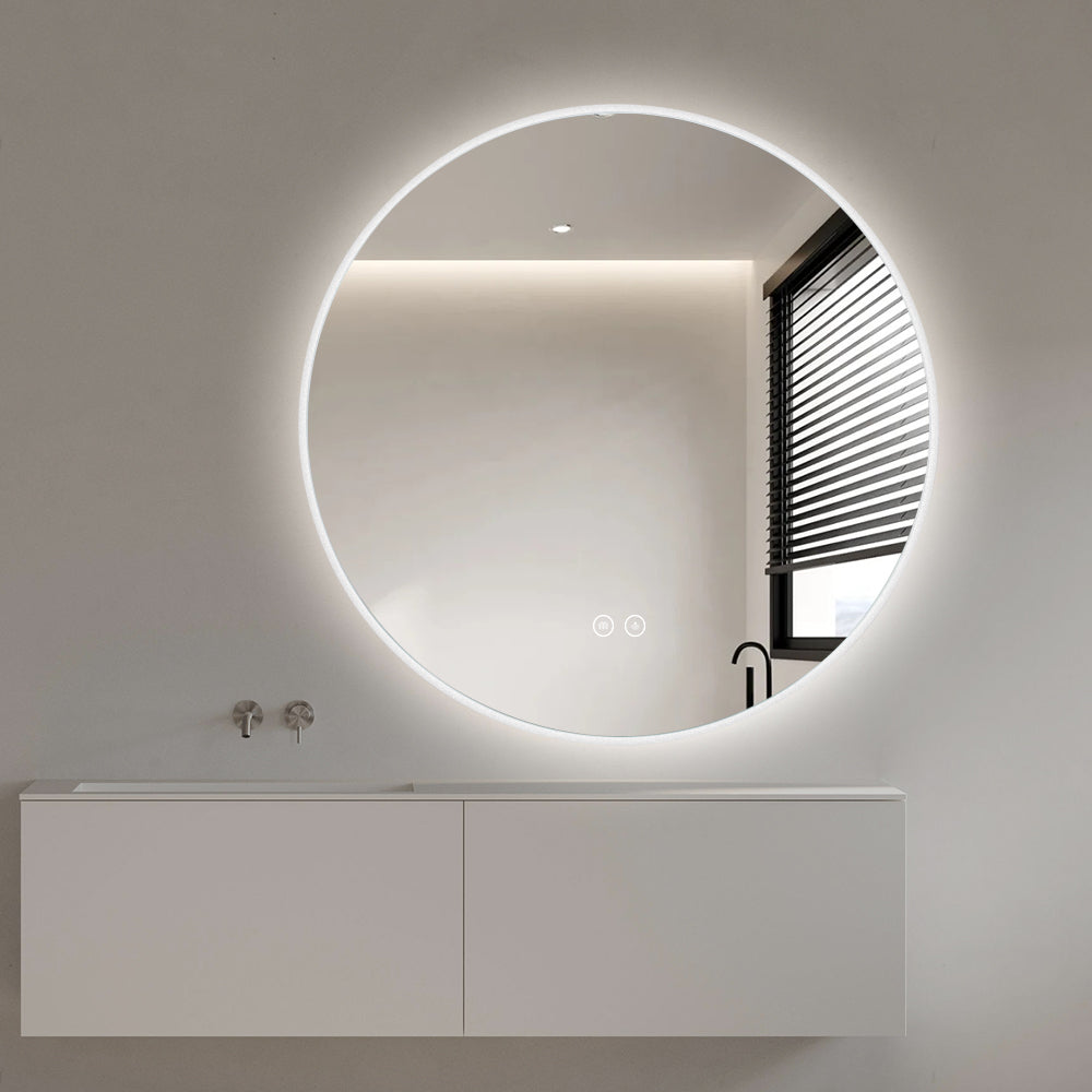 Espejo Circular con borde de Acrílico Retroiluminado Skogar