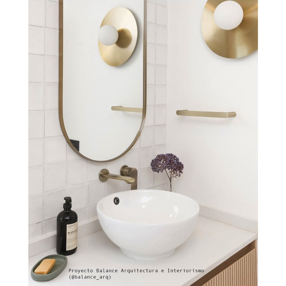 Apliqué metálico dorado Mirage