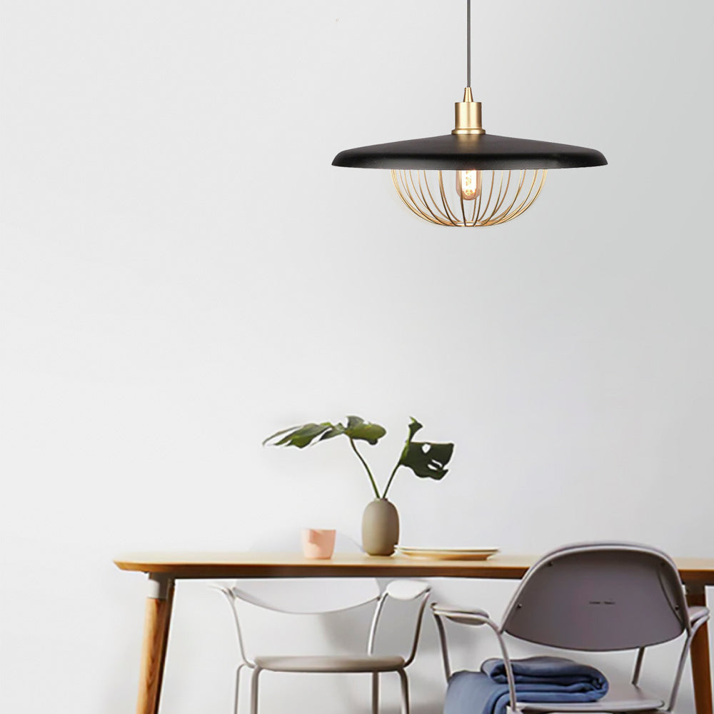 Lámpara colgante de metal negra Heritage