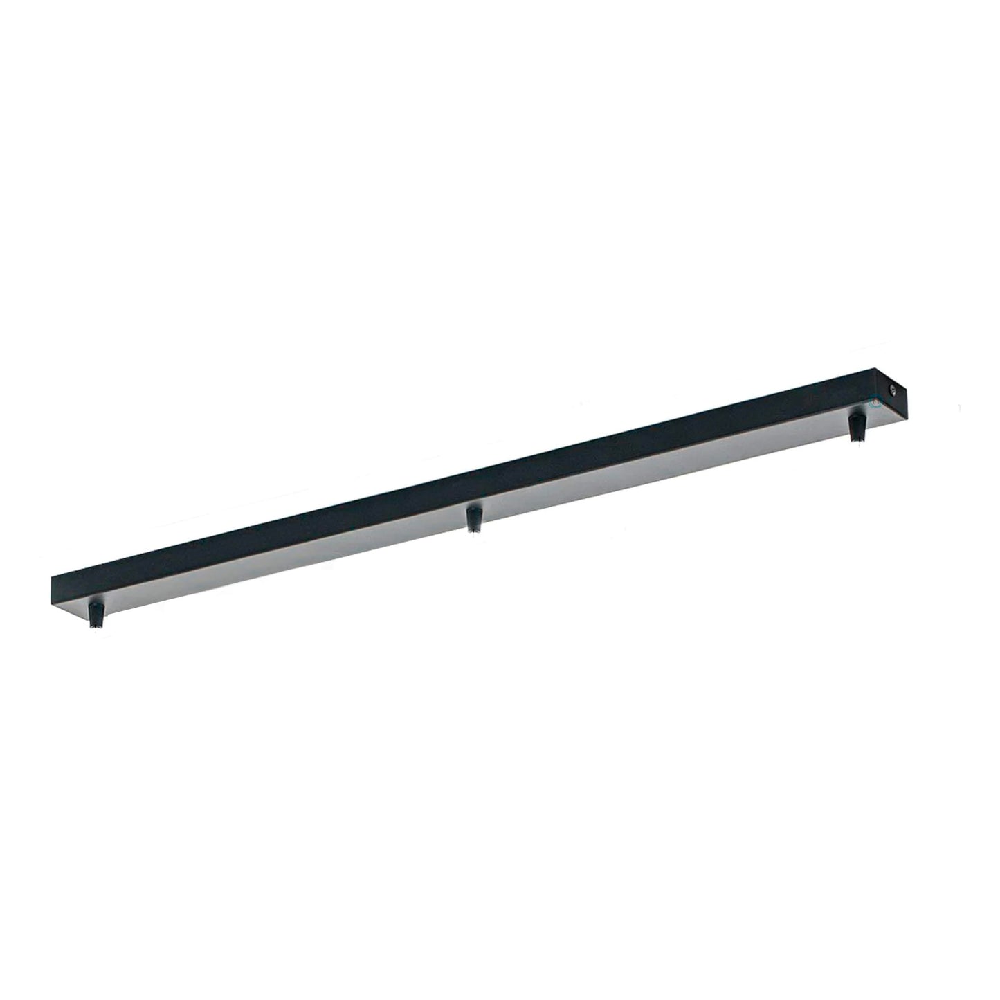 Barra porta 3 lámparas Metálica rectangular 80cm