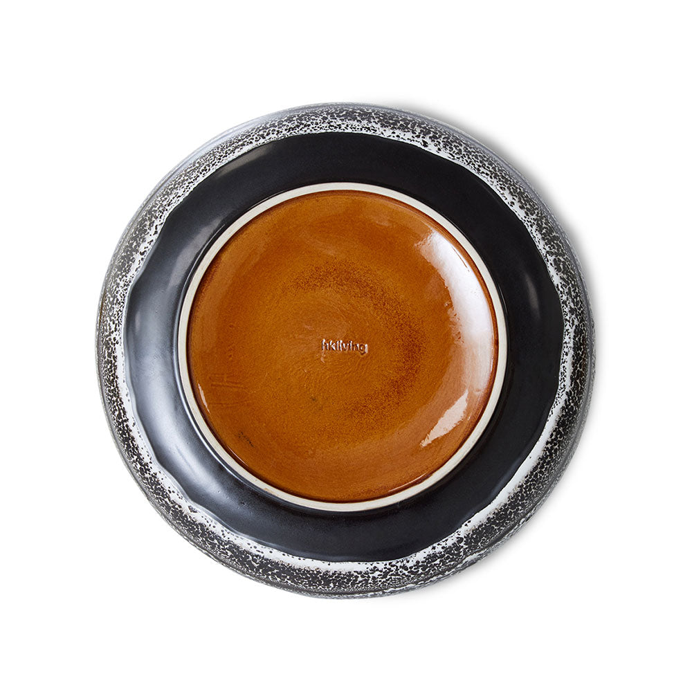 70s ceramics: Bowl de Ensalada "Rock on"
