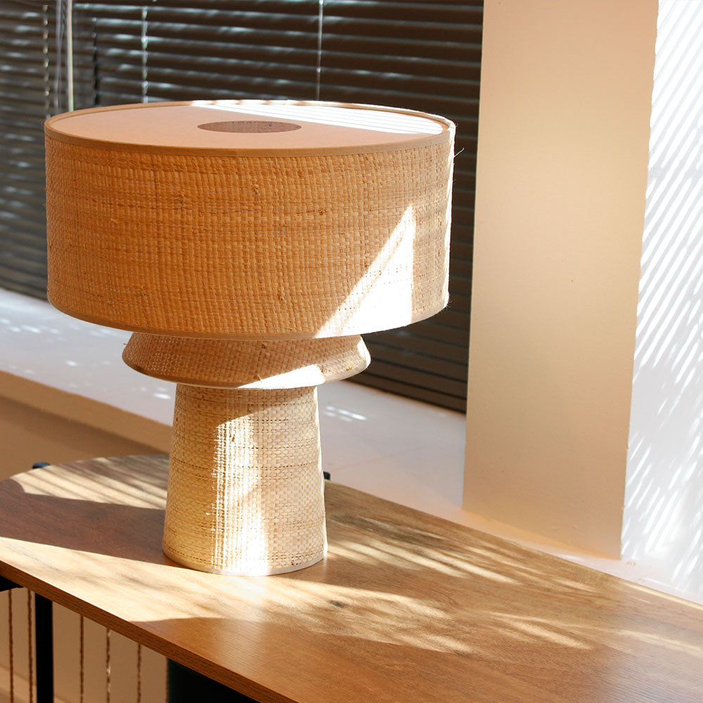 Lámpara de mesa rafia Katie
