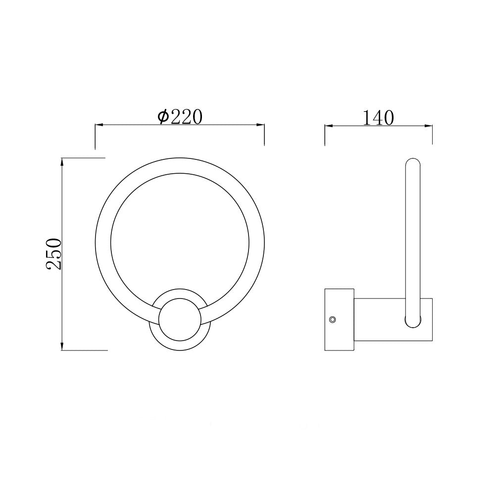 Foco de aluminio dorado led Lyon