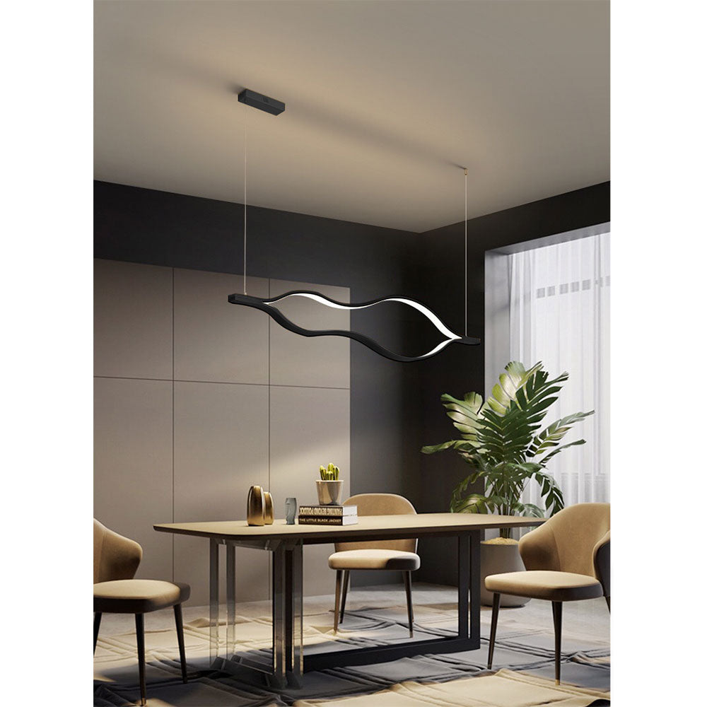Lámpara colgante de aluminio negro Malmo