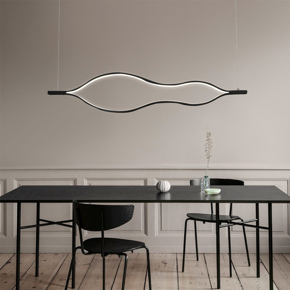 Lámpara colgante de aluminio negro Malmo