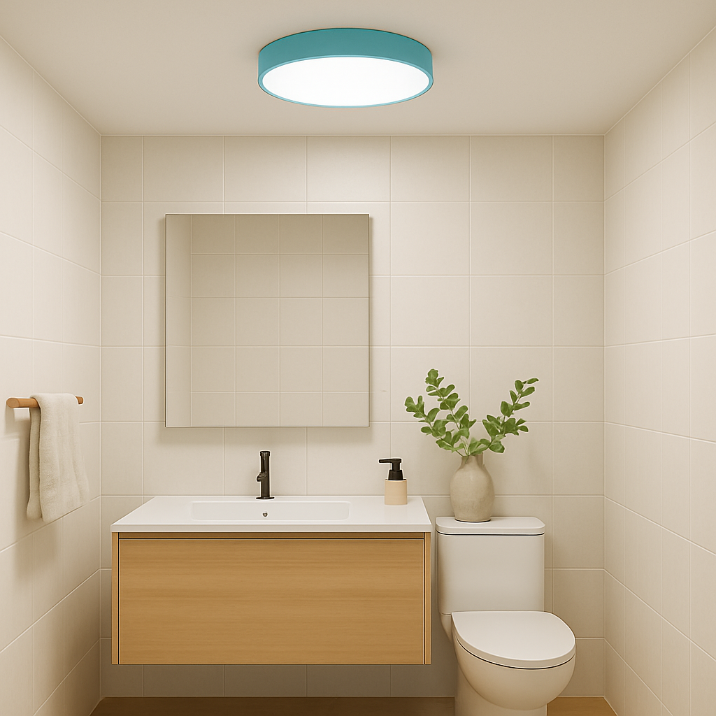 Plafón circular celeste Aura