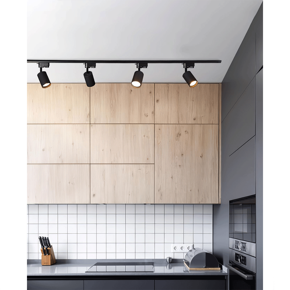 Riel Sobrepuesto Negro