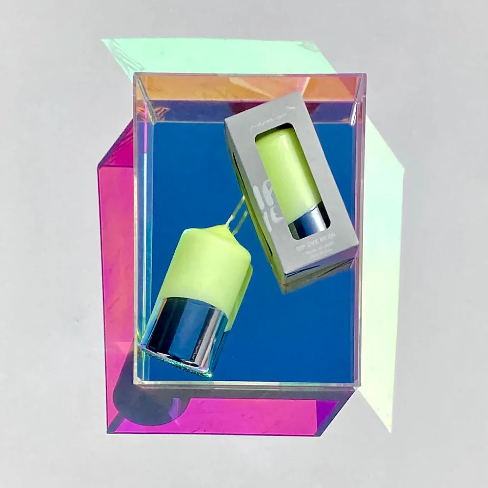 Vela Dip Dye Neon amarillo fluor