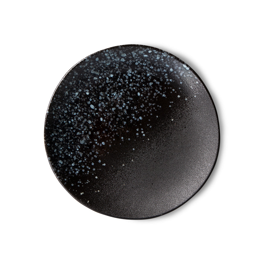 70s ceramics: Set de platos postre "Stars" (juego de 2 unidades)