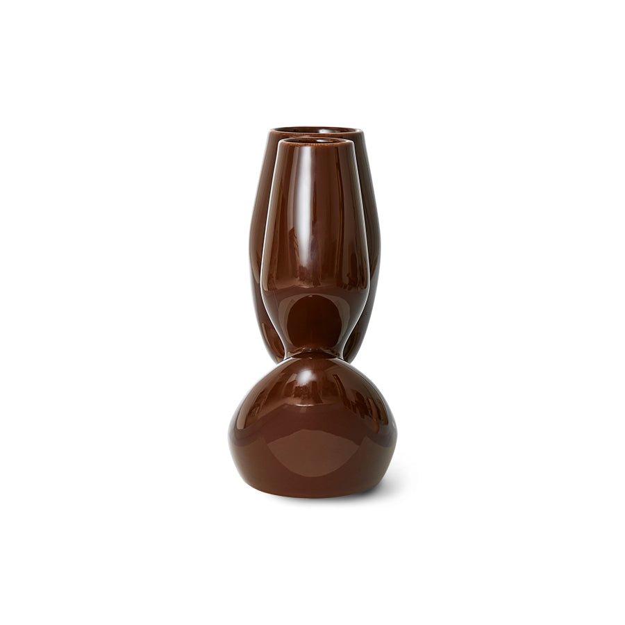Jarrón de cerámica orgánico "Espresso" L
