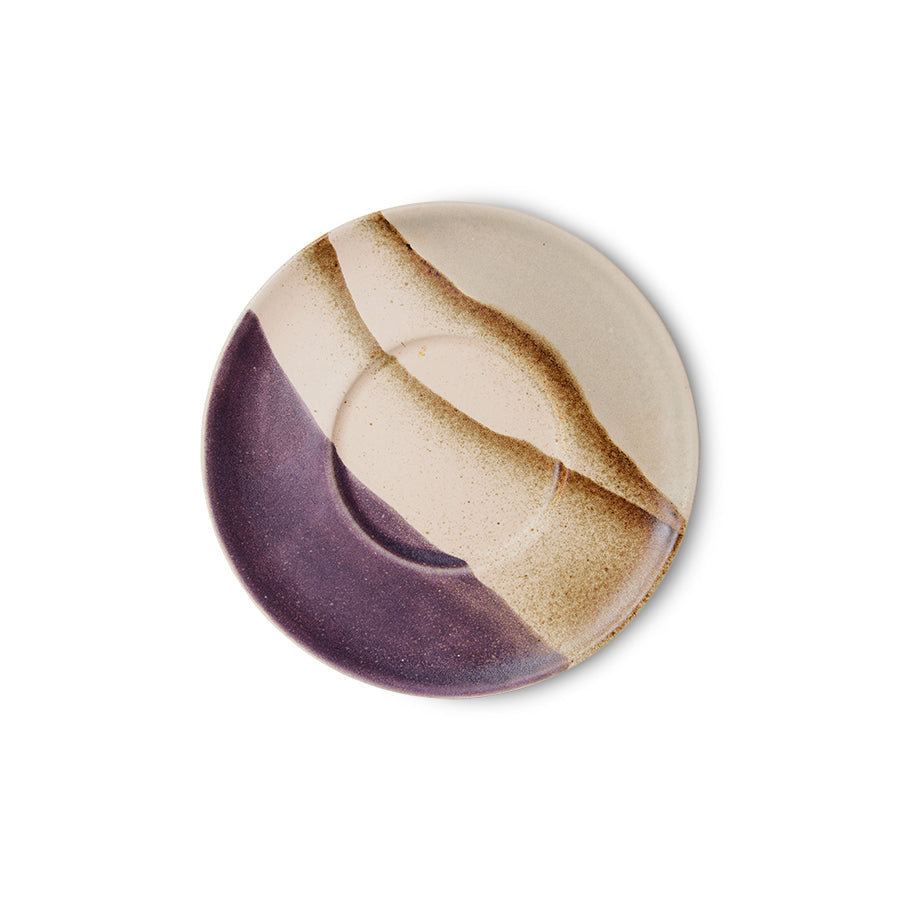 70s ceramics: Set de platos "Big Sur" (juego de 4 unidades)
