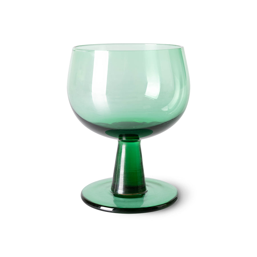 Colección Esmeraldas: copa de vino baja "Verde helecho" (juego de 4 unidades)