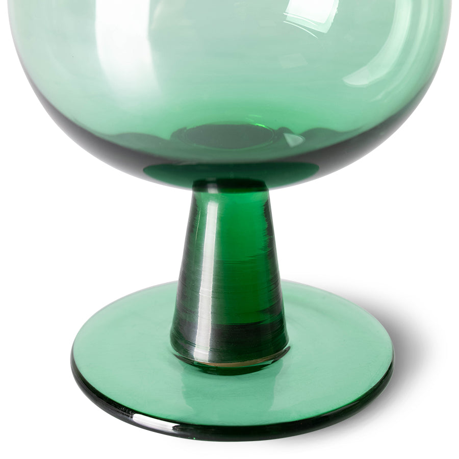 Colección Esmeraldas: copa de vino baja "Verde helecho" (juego de 4 unidades)