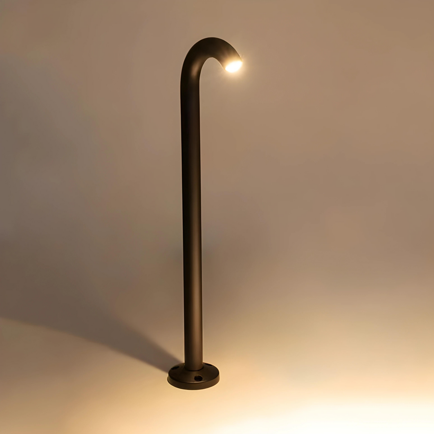 Luminaria de piso exterior negro Bolly