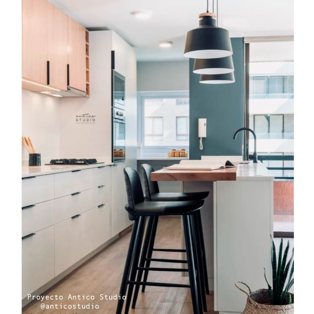 Lámpara colgante metálica negra Elemental B