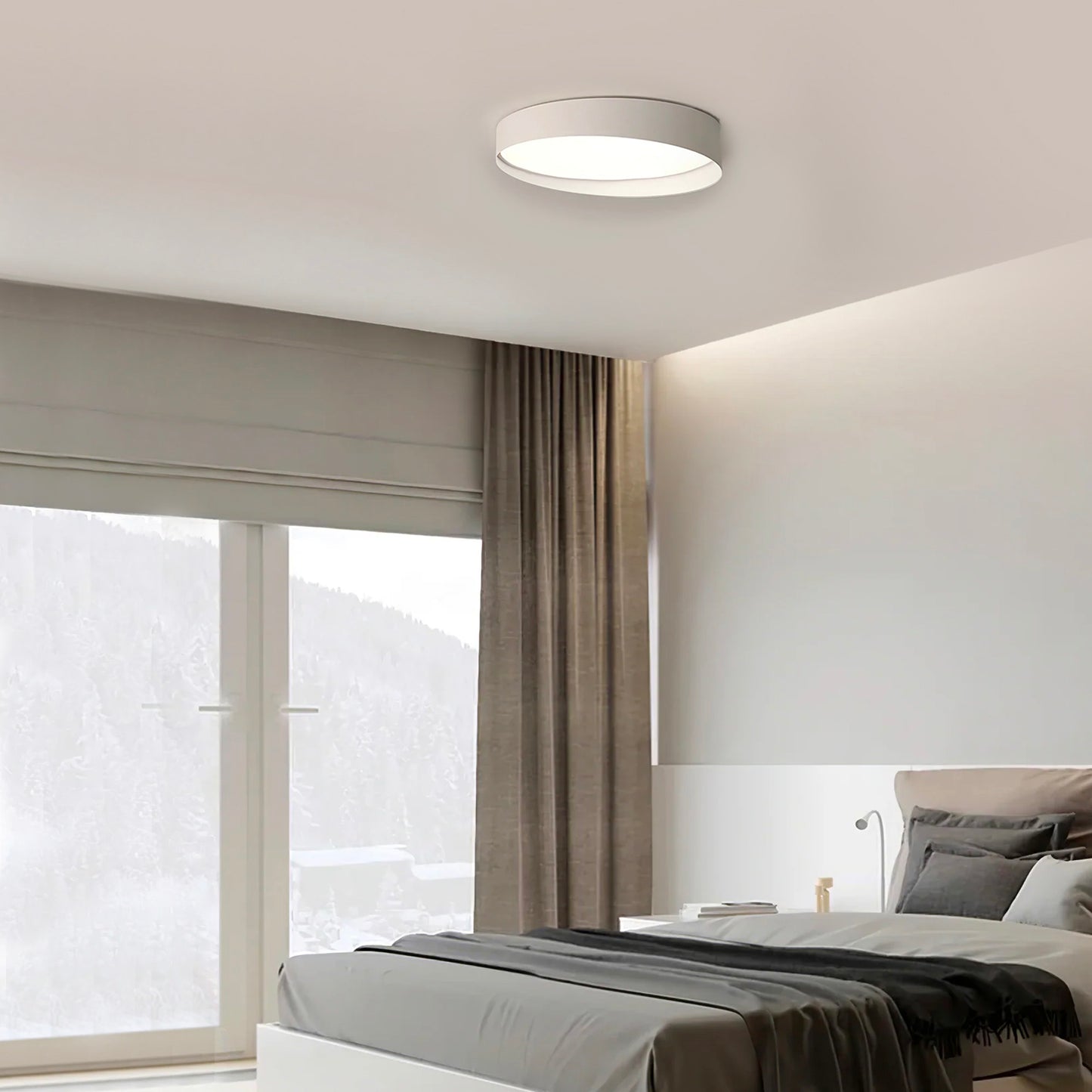 Plafón circular blanco Edge