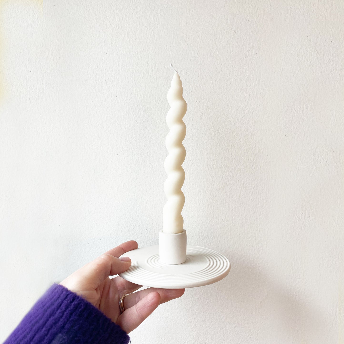 Candelabro cerámica blanco GY-242