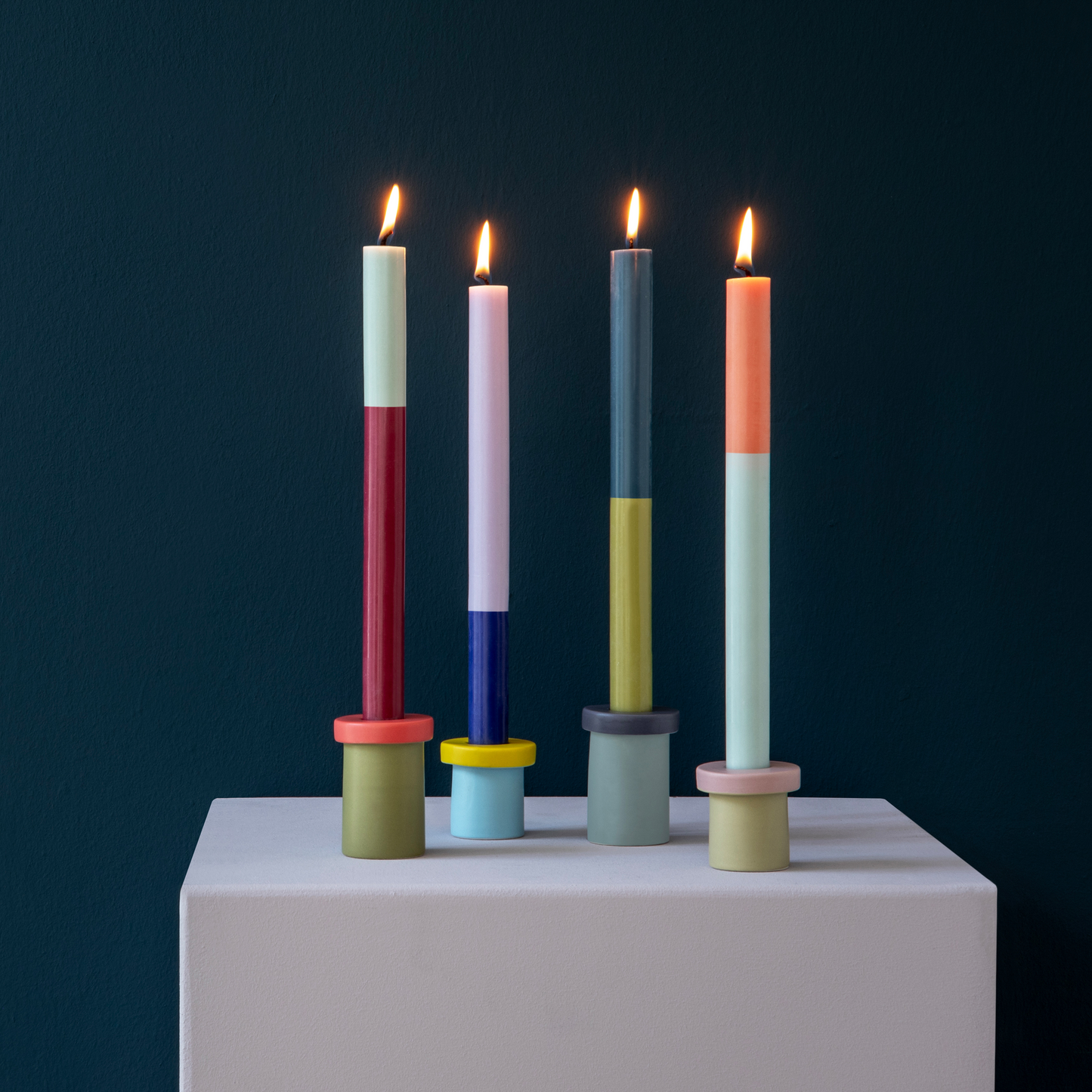 Juego de velas cónicas Riga