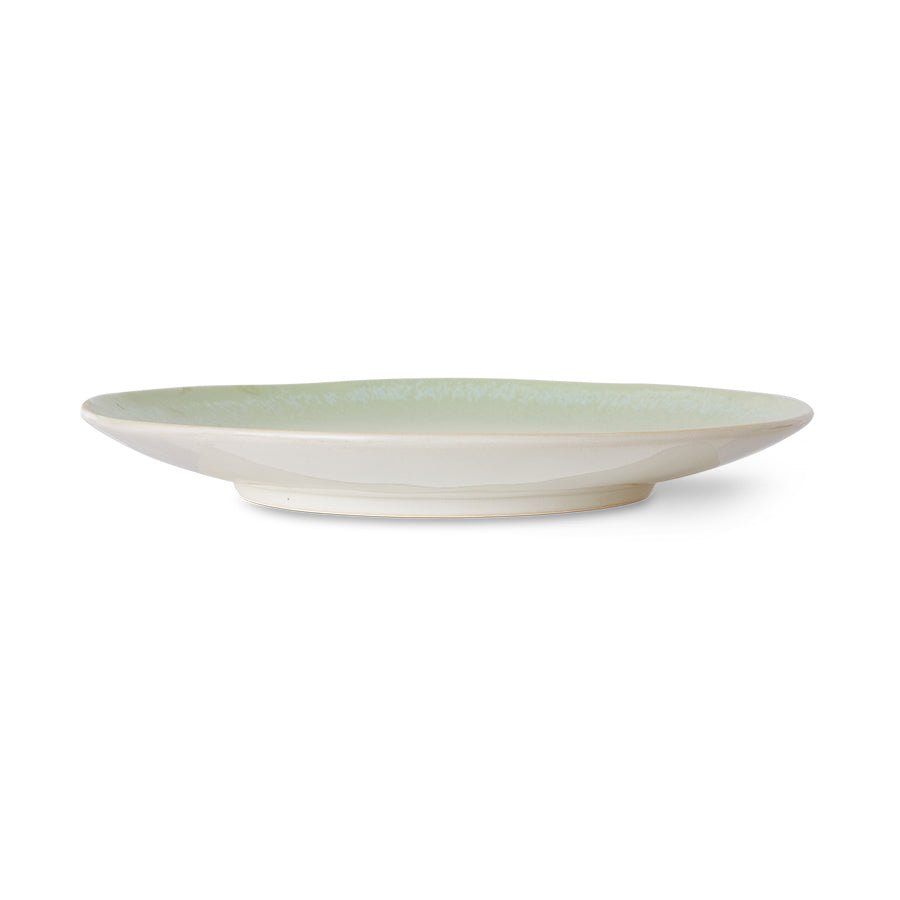 70s ceramics: Set de platos principal "Palms" (juego de 2 unidades)