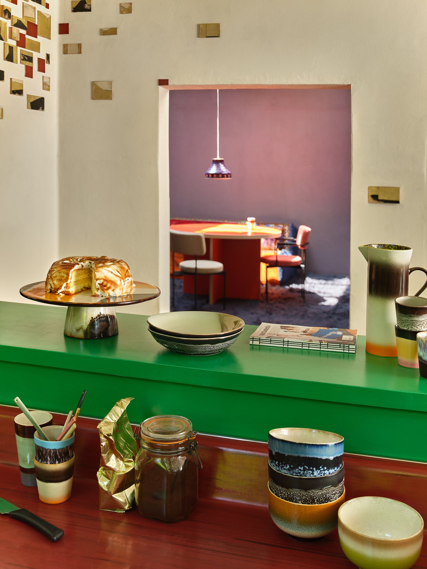 70s ceramics: Set de bowls "Groovy" (juego de 4 unidades)