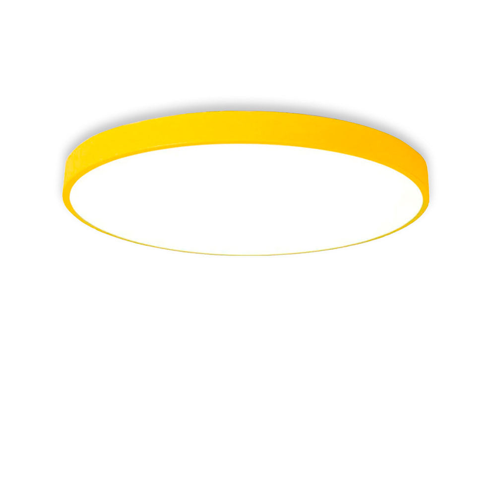 Plafón circular amarillo Aura
