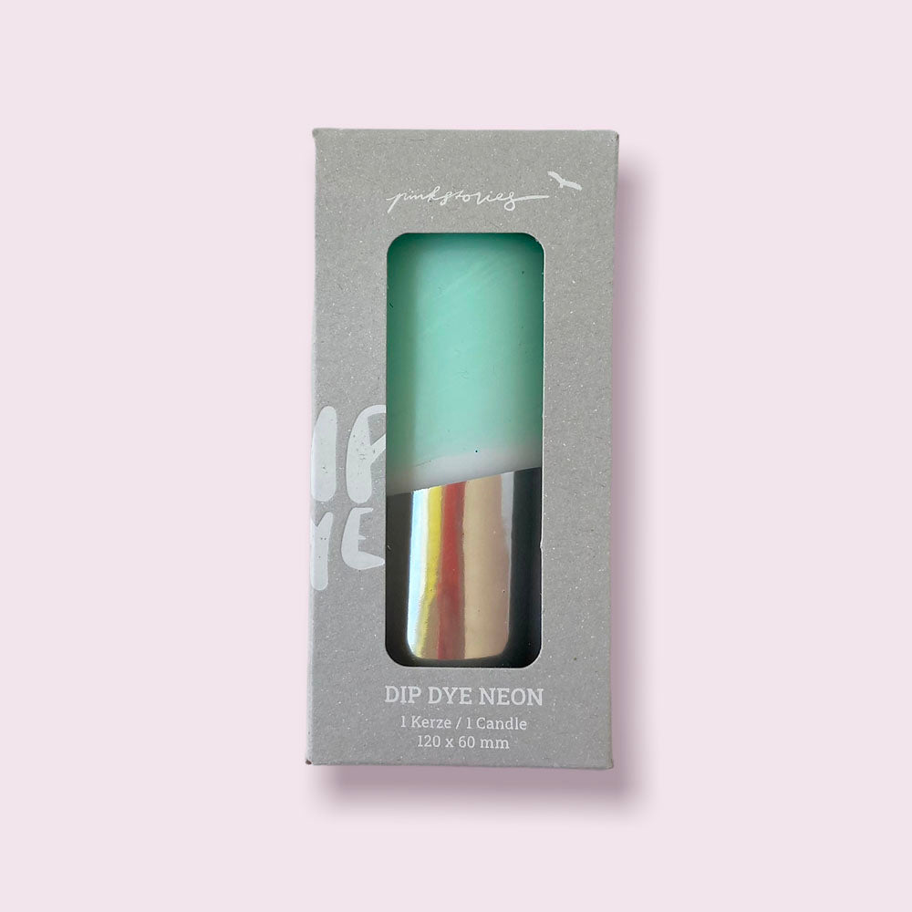 Vela Dip Dye Neon menta