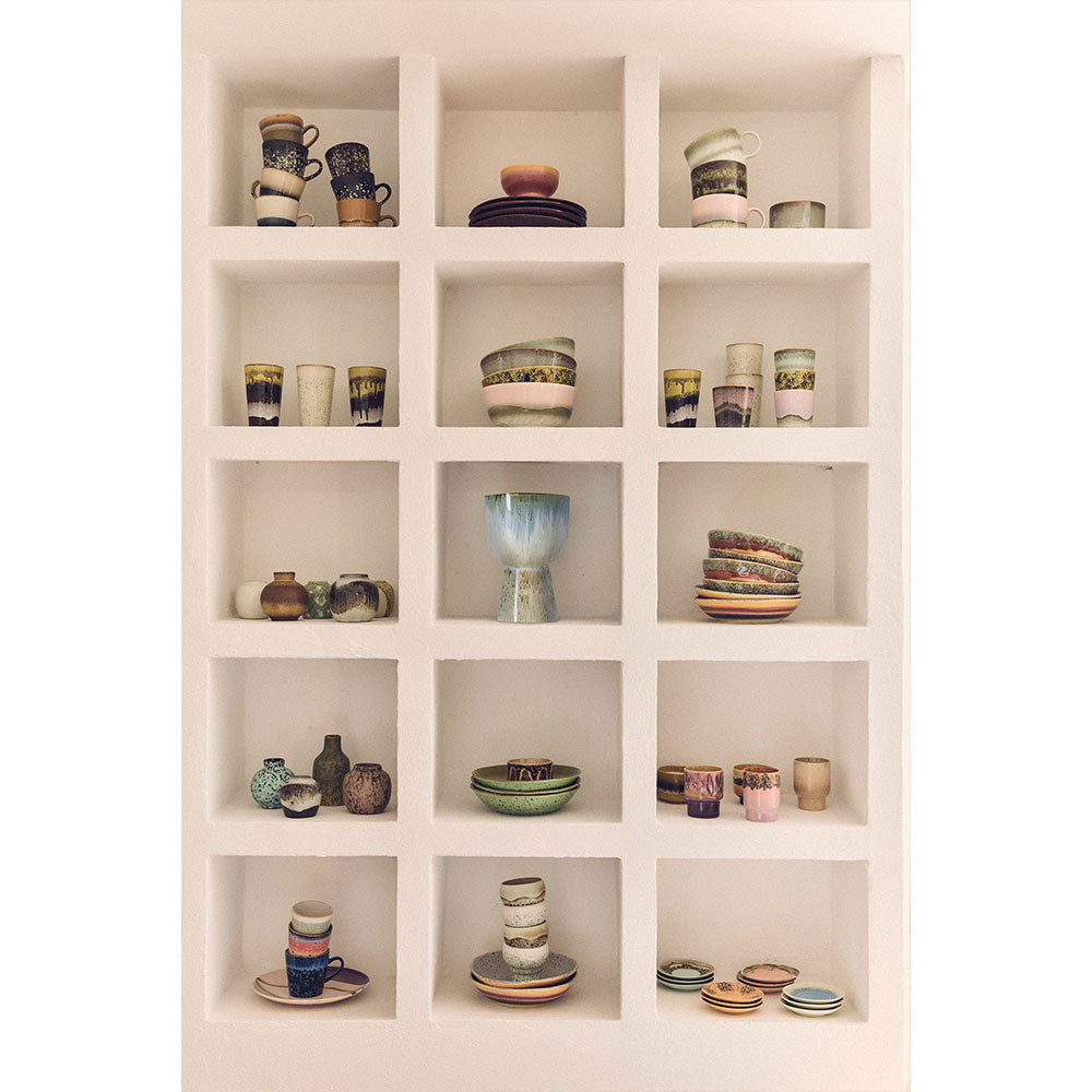 Cerámica de los años 70: jarrones pequeños "Tierra" (Set de 5 unidades)