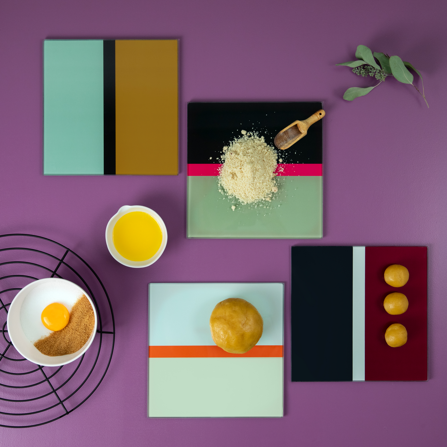 Plato de cristal pequeño para cocina Nº12