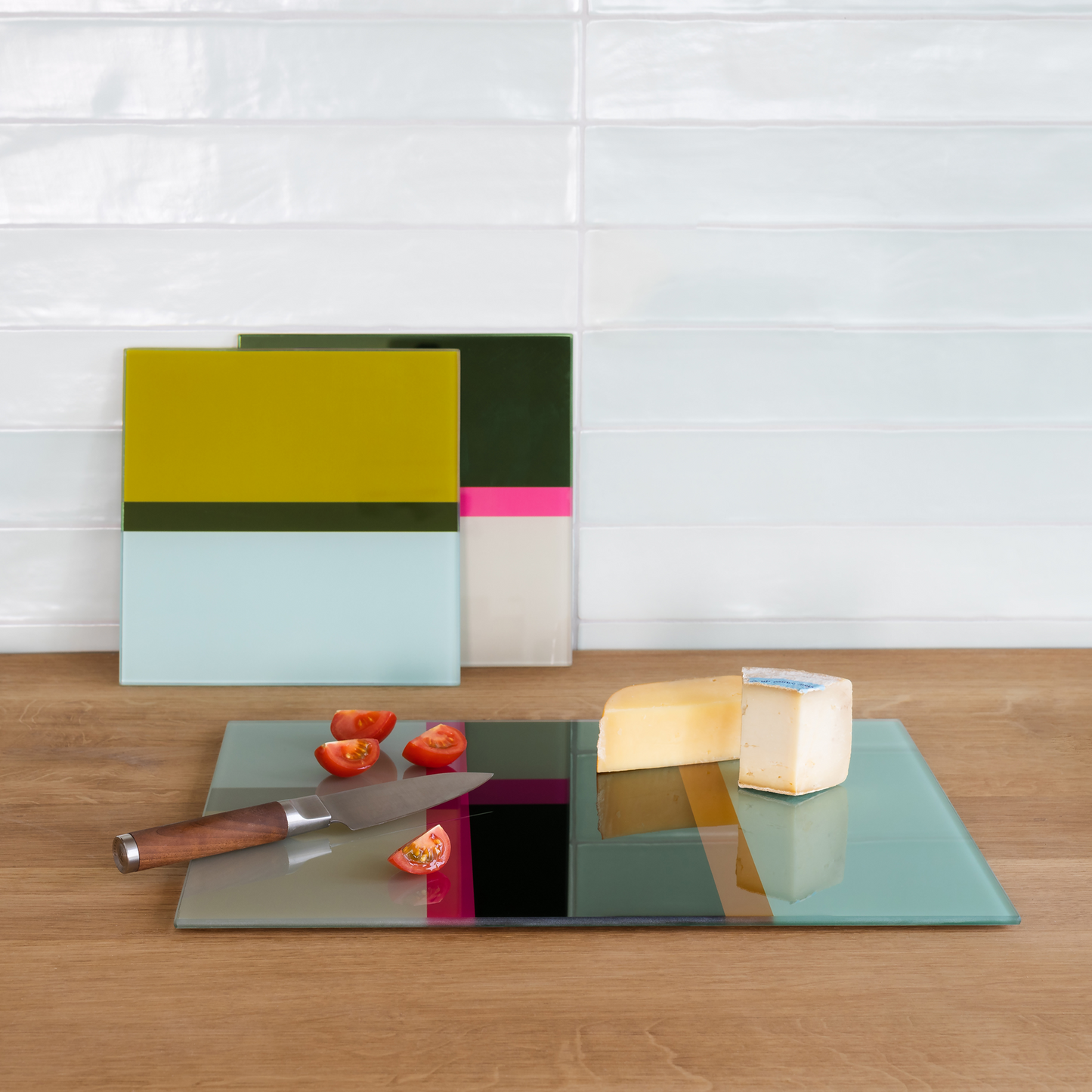 Plato de cristal grande para cocina Nº5