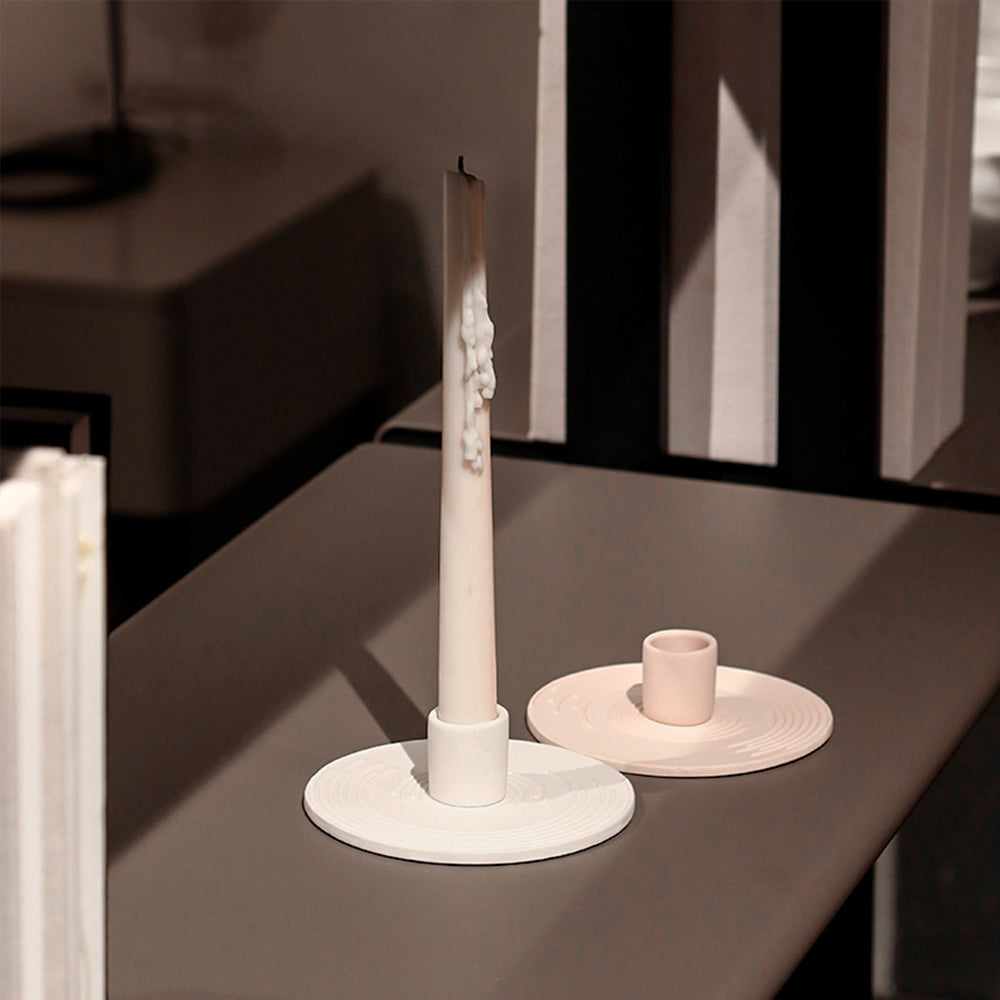 Candelabro cerámica blanco GY-242