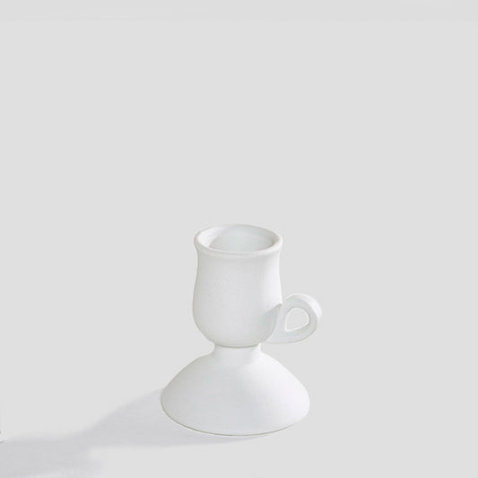 Candelabro cerámica blanco GY-251