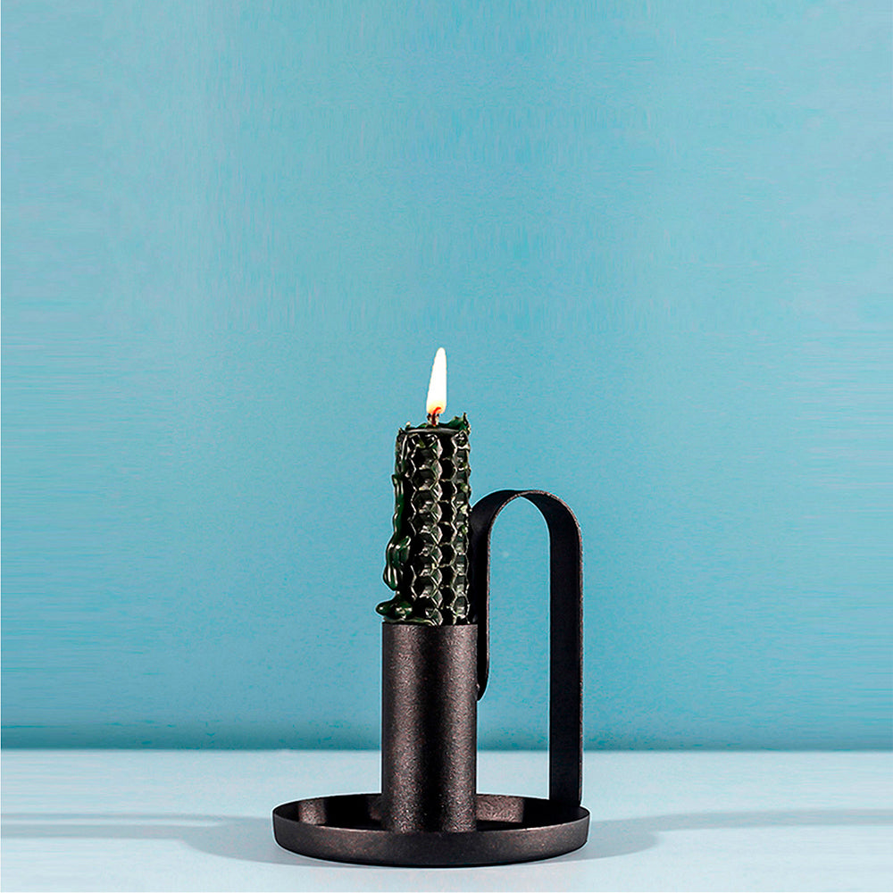 Candelabro metálico negro GY-030