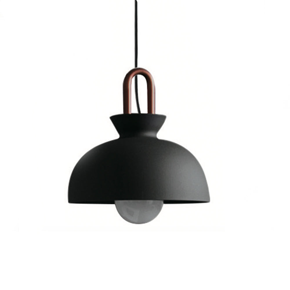 Lámpara colgante metálica negra Bold-B