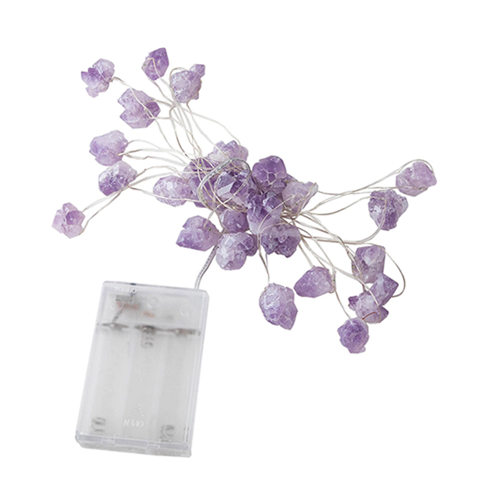 Guirnalda Amatistas - 2 Metros Luz Fría