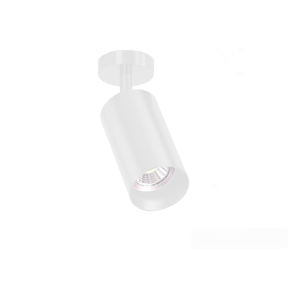 Foco sobrepuesto simple metálico blanco Nur