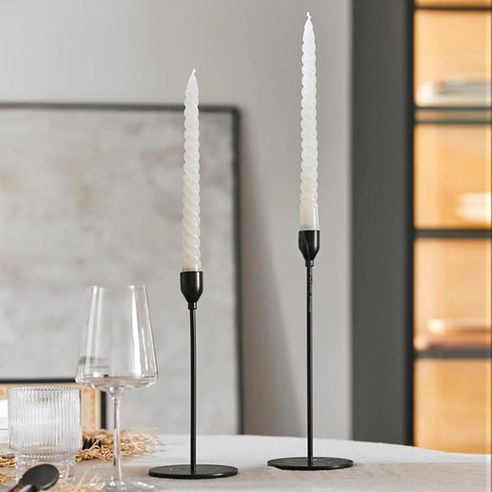 Candelabro metálico negro Pure