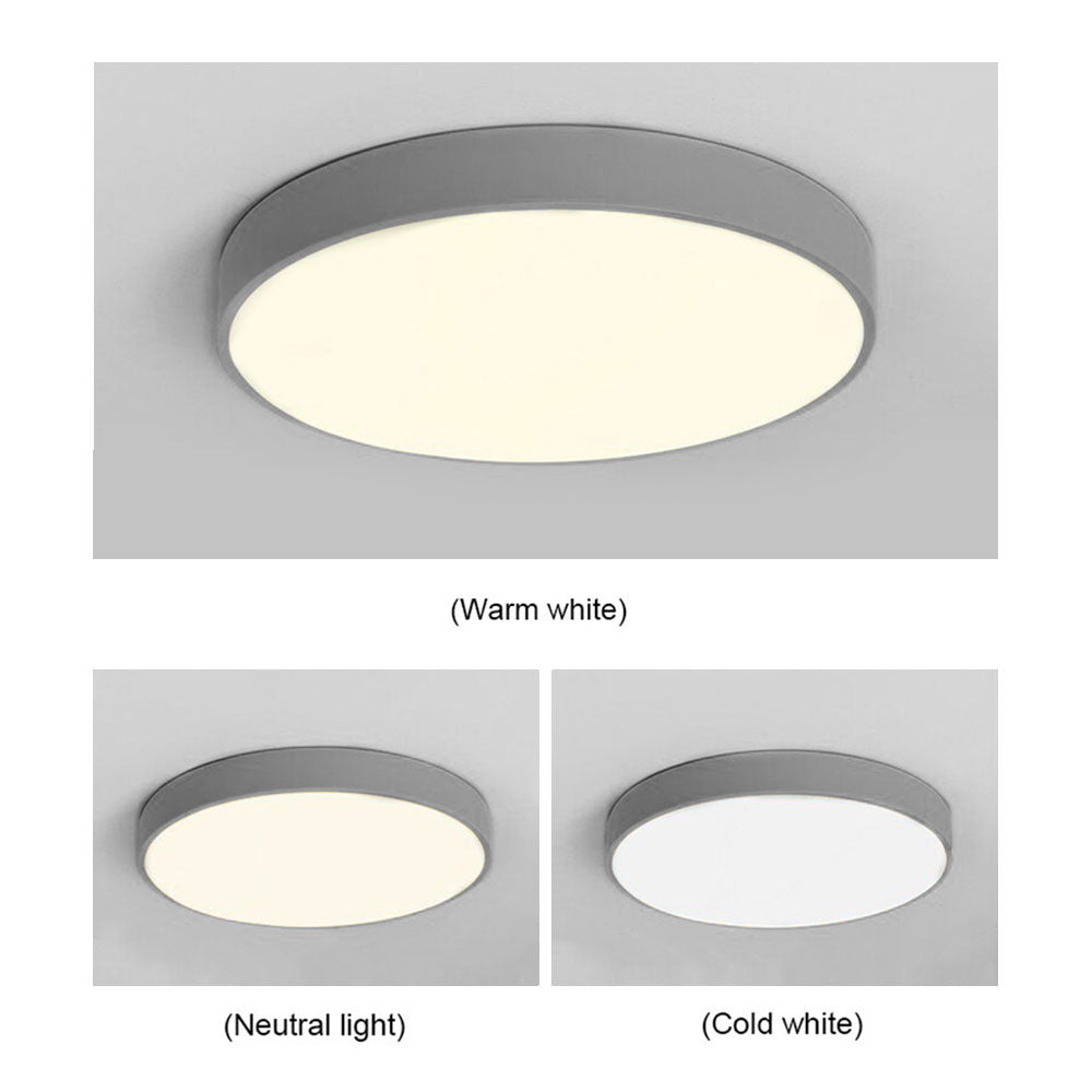 Plafón circular gris Aura