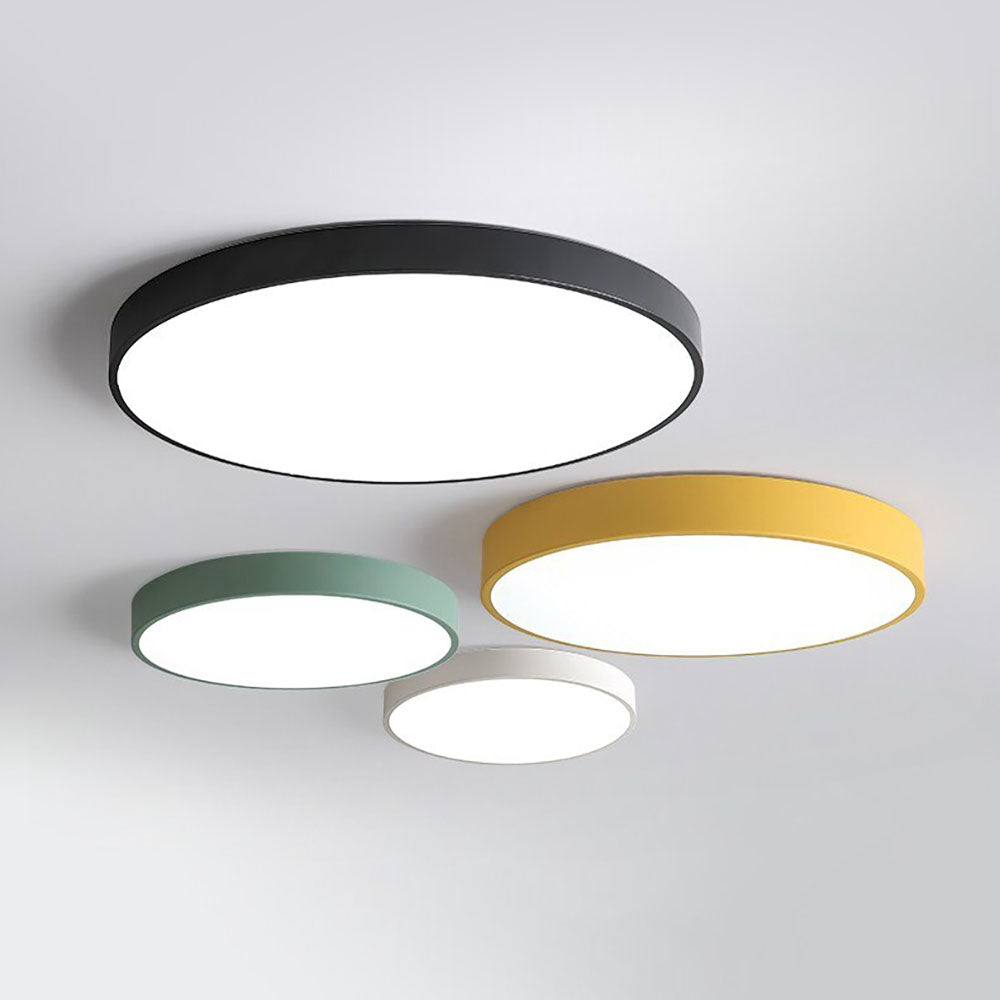 Plafón circular negro Aura