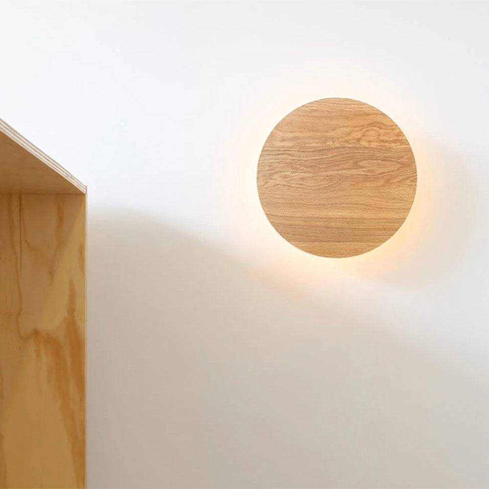 Apliqué metálico estilo madera Wooden light