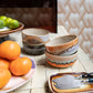 70s ceramics: Set de bowls "Reef" (juego de 4 unidades)