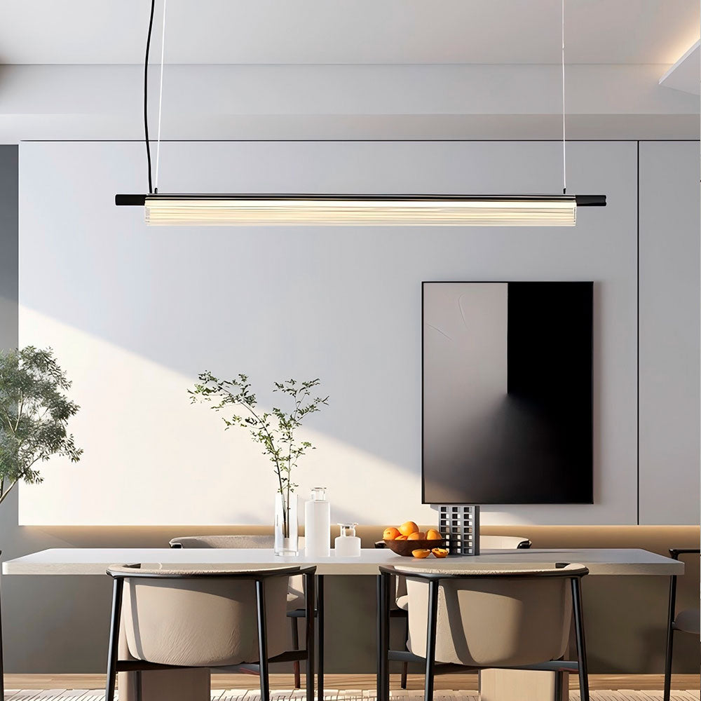 Lámpara de aluminio negro y vidrio Rawson