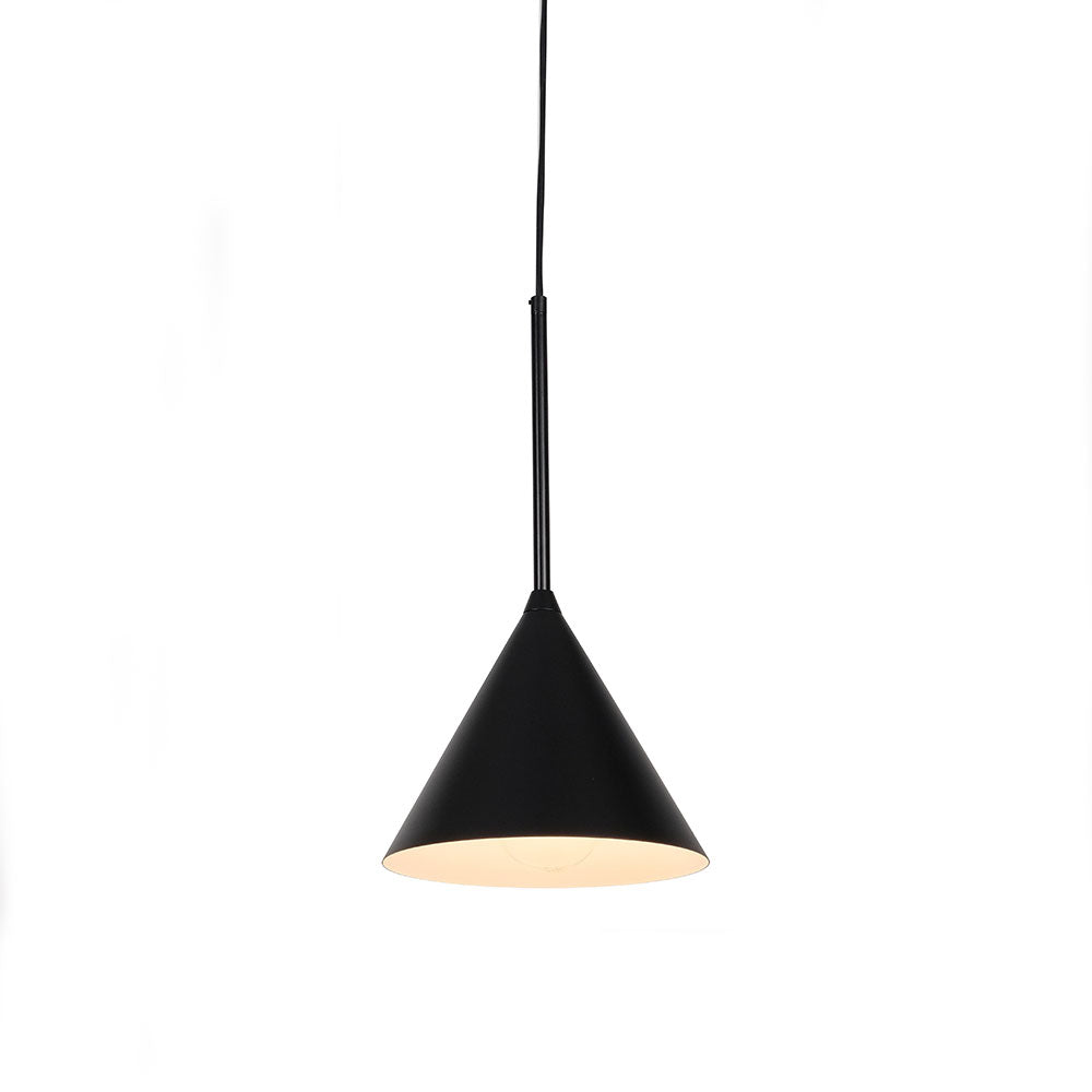 Lámpara colgante de aluminio negro Rosario