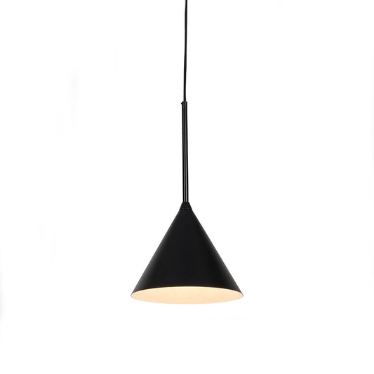 Lámpara colgante de aluminio negro Rosario