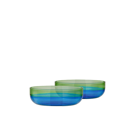 Bowls de cristal 'océano', (2 unidades)