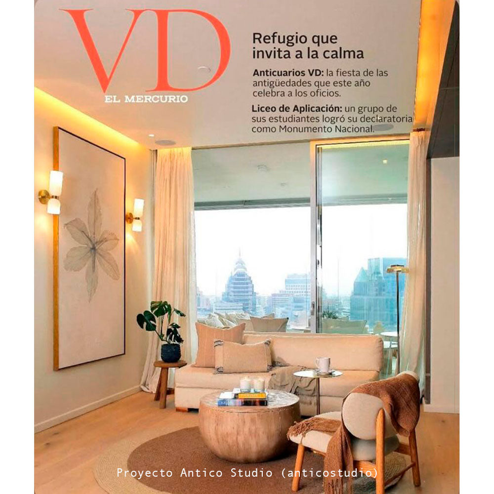 Apliqué de vidrio ópal con detalles metálicos dorados Candle Light