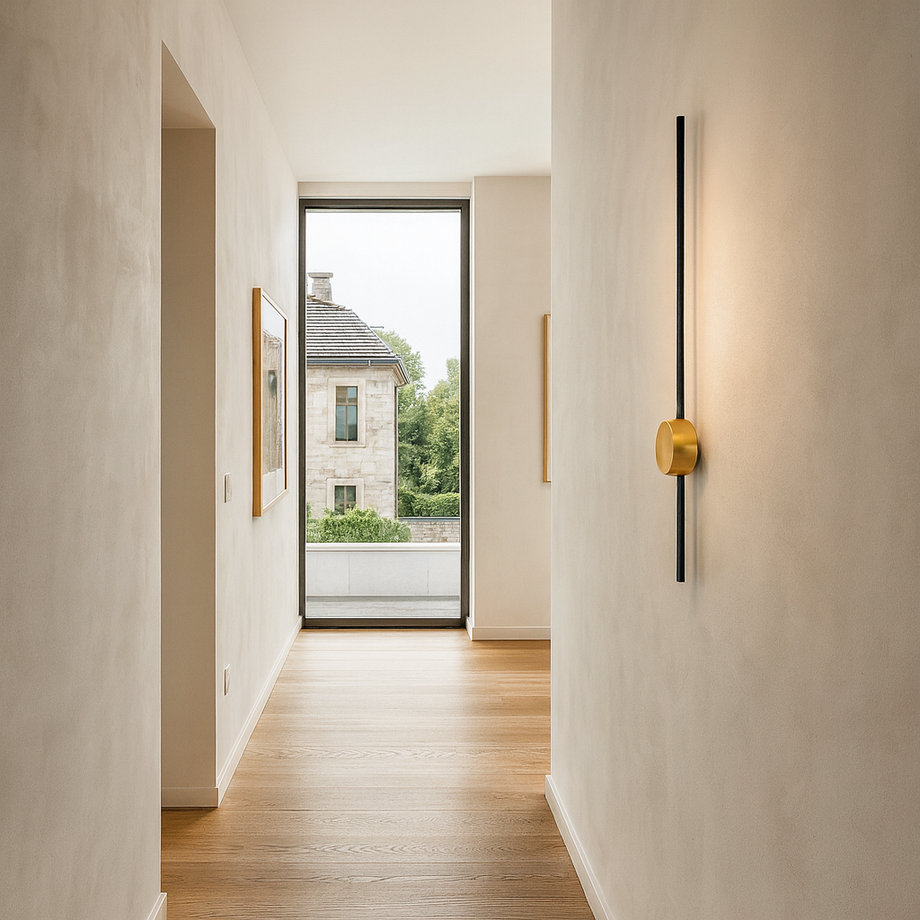 Apliqué de aluminio color negro Aribau "I"