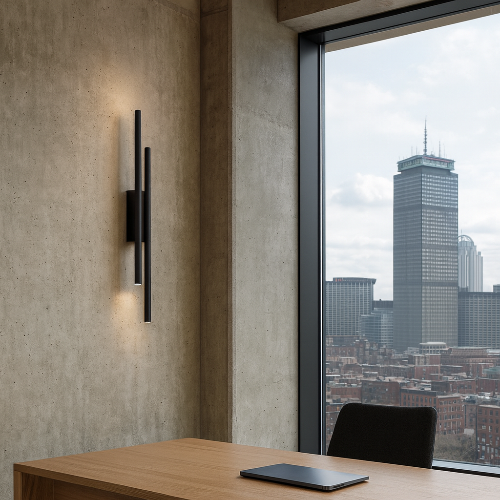 Apliqué de aluminio color negro Delft 2