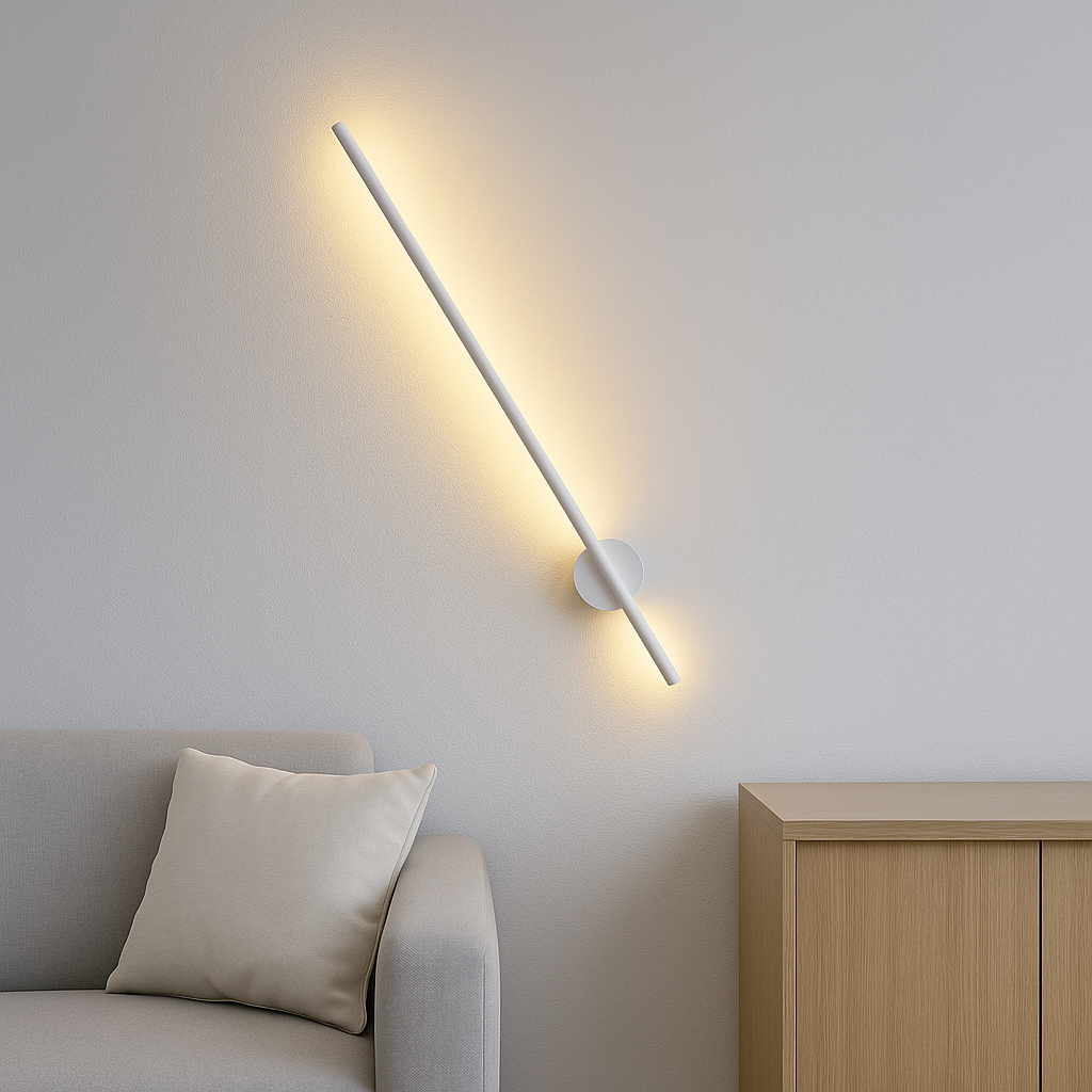 Apliqué metálico blanco 100 cm Stripe