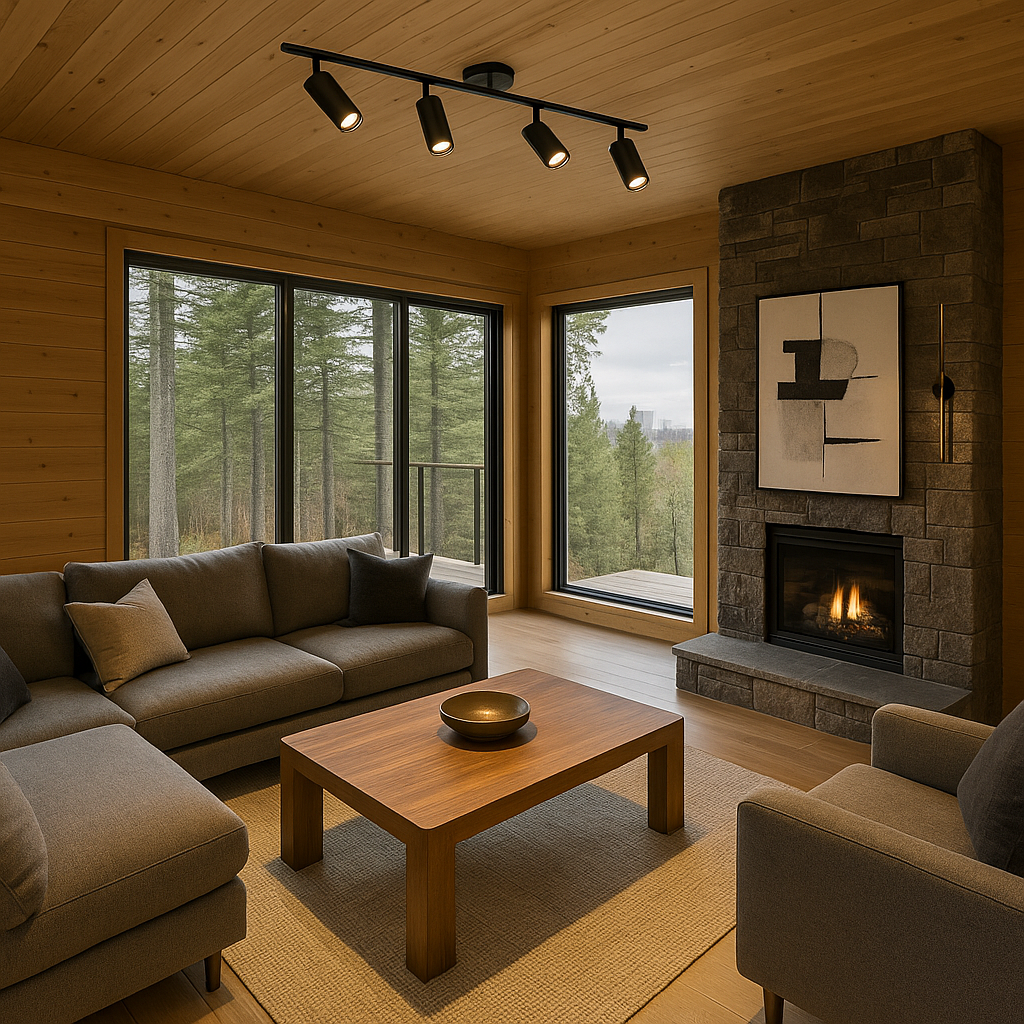 Barra sobrepuesta lineal 4 focos metálico negro Nur